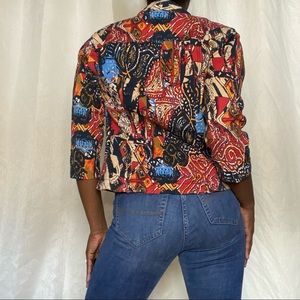 Bright Paisley Jacket | Paisley Jacket | Paisley Jean Jacket | Shirt Jacket